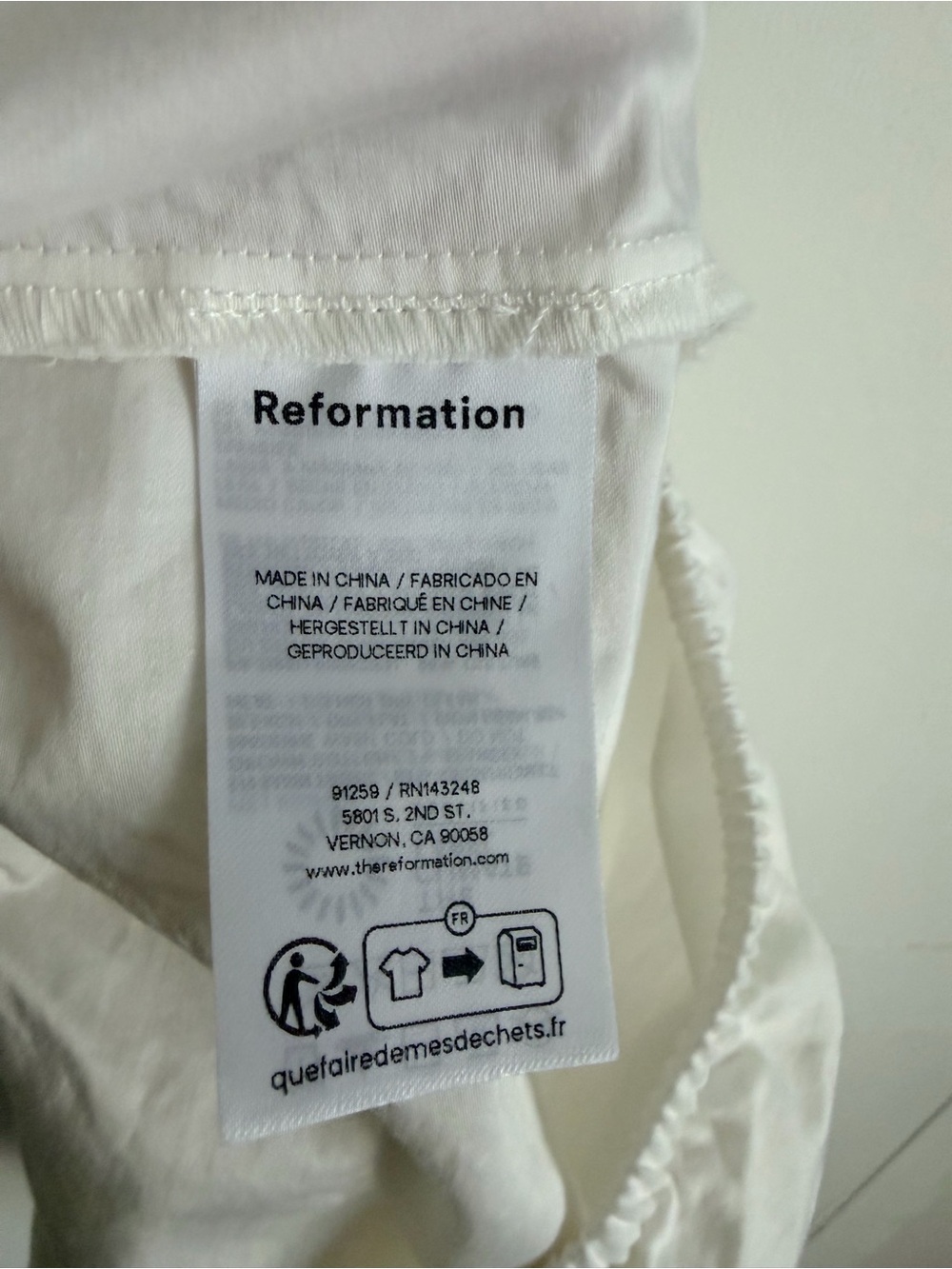 Reformation Rosemary Skirt - White - Picture 3 of 8